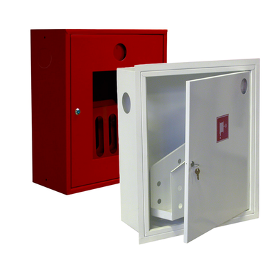 Шкаф пожарный (600В*800Ш*230Г) навесной две двери, с задней стенкой, красная 000014454 фото